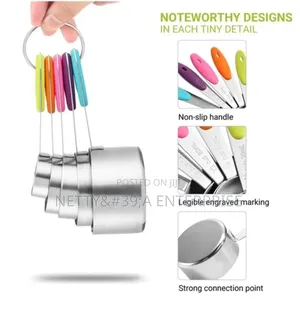 10pc Stainless Steel Measuring Cups Spoons