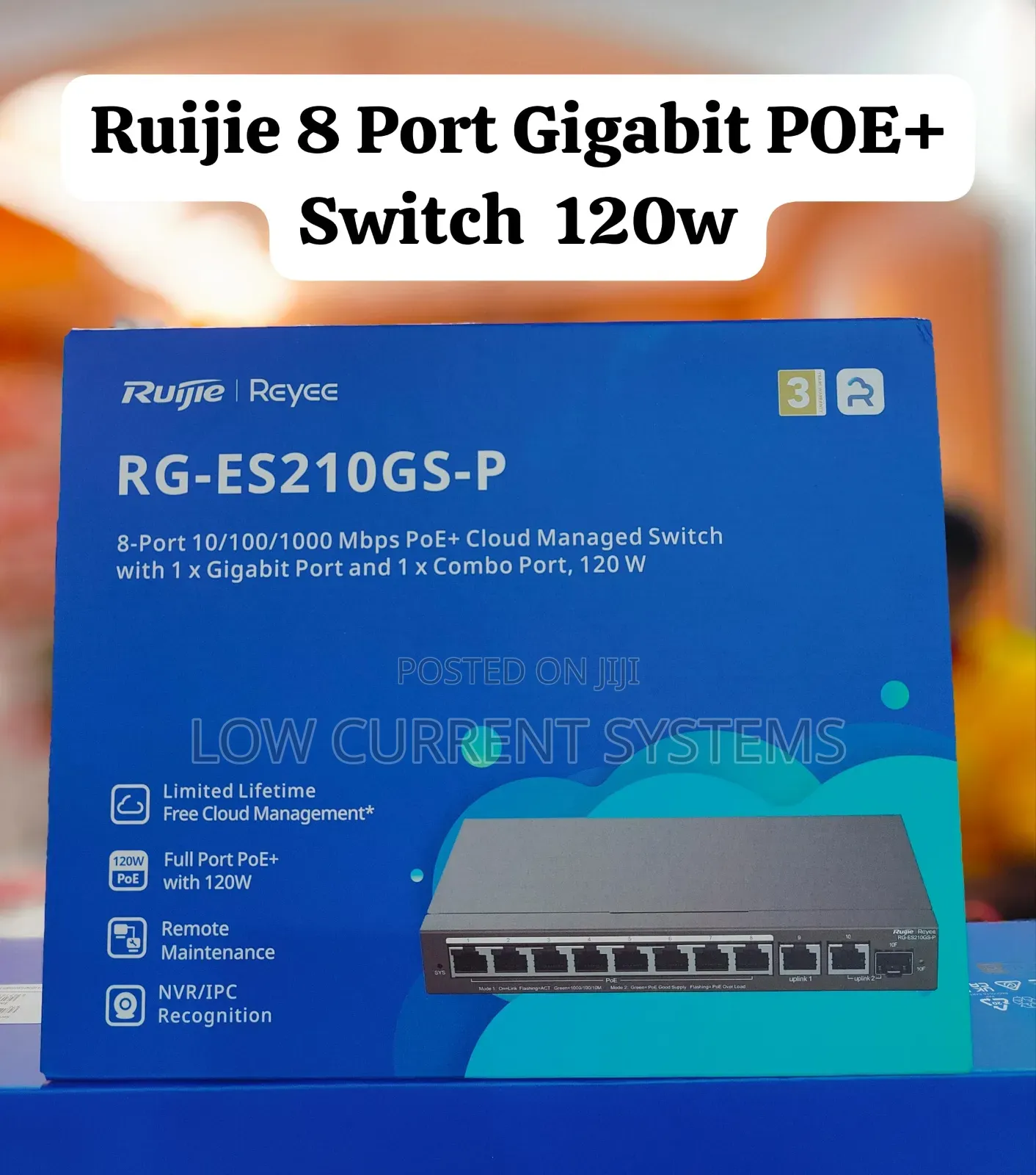 Ruijie 10-port Gigabit Smart Cloud Managed Poe Netwo Switch