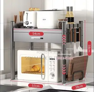Microwave Stand With Drawer