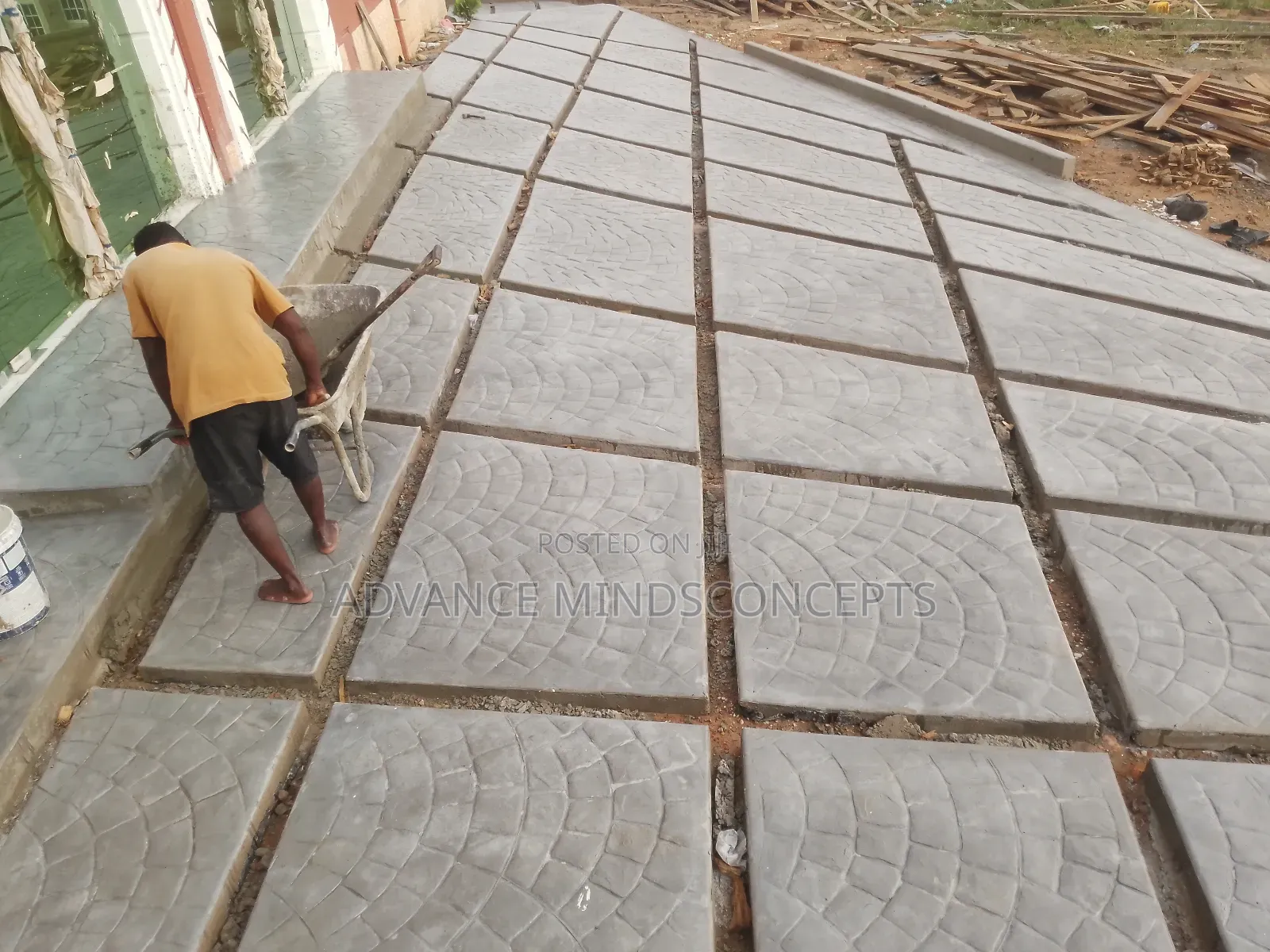 Stamp Concrete With Stone
