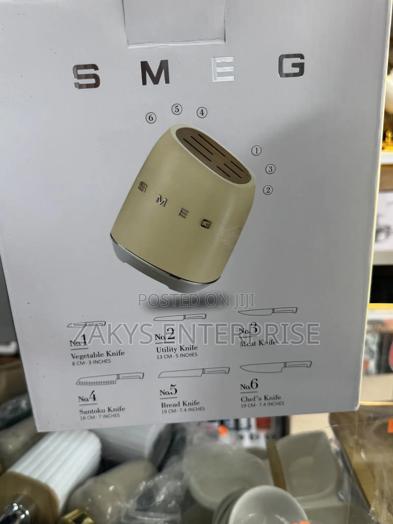 Smeg Stainless Steel Knives Set