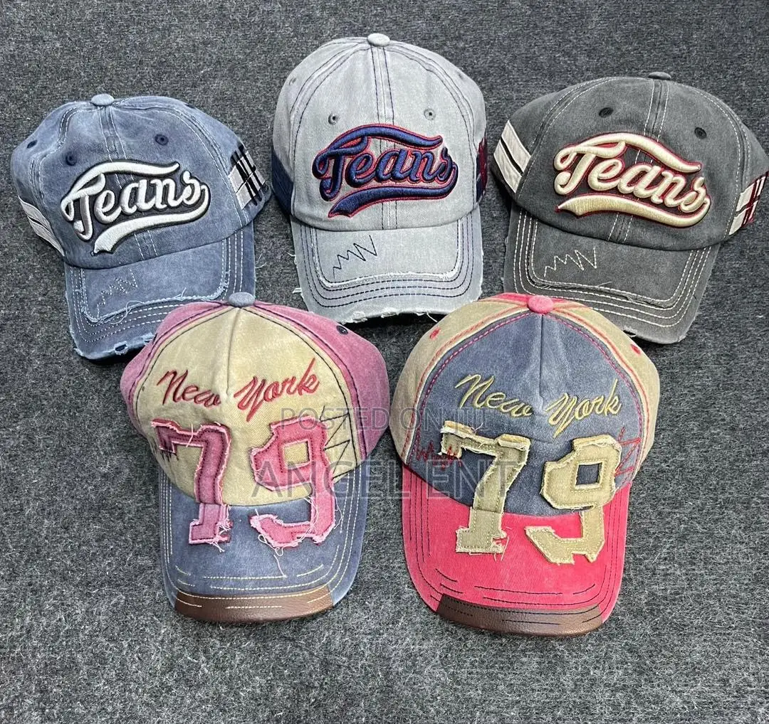 Vintage Washed Baseball Caps Available (Location: Adum Kumasi)