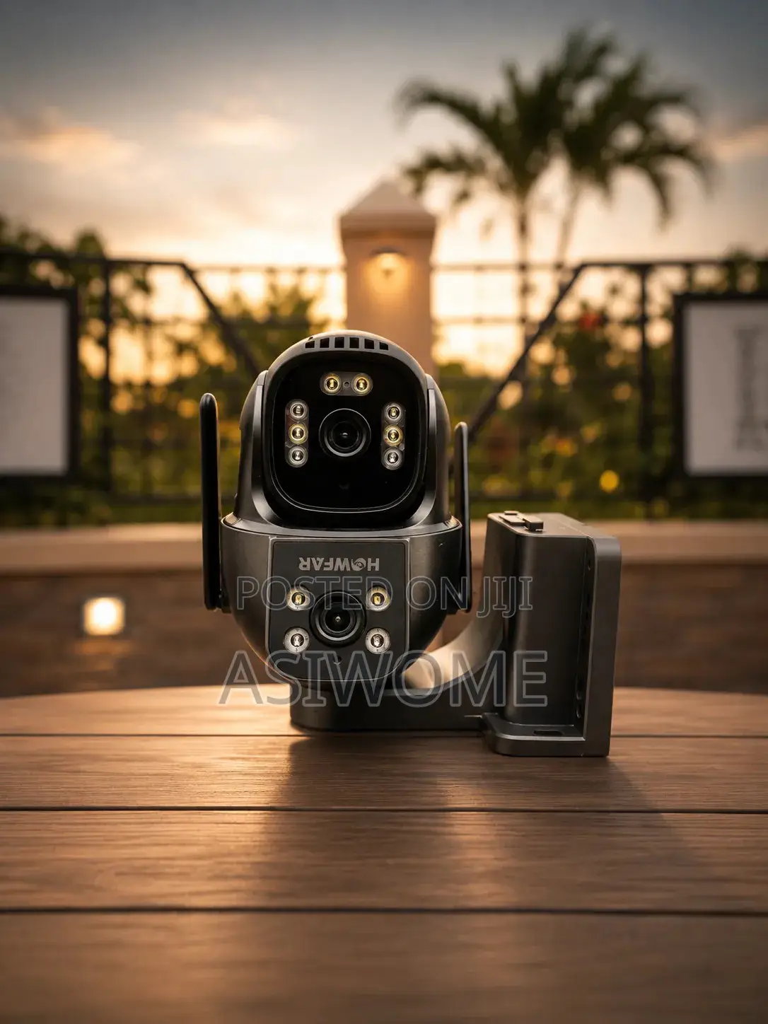 Dual Lens 360° Security Camera | Wifi Outdoor Cctv | Night Vision