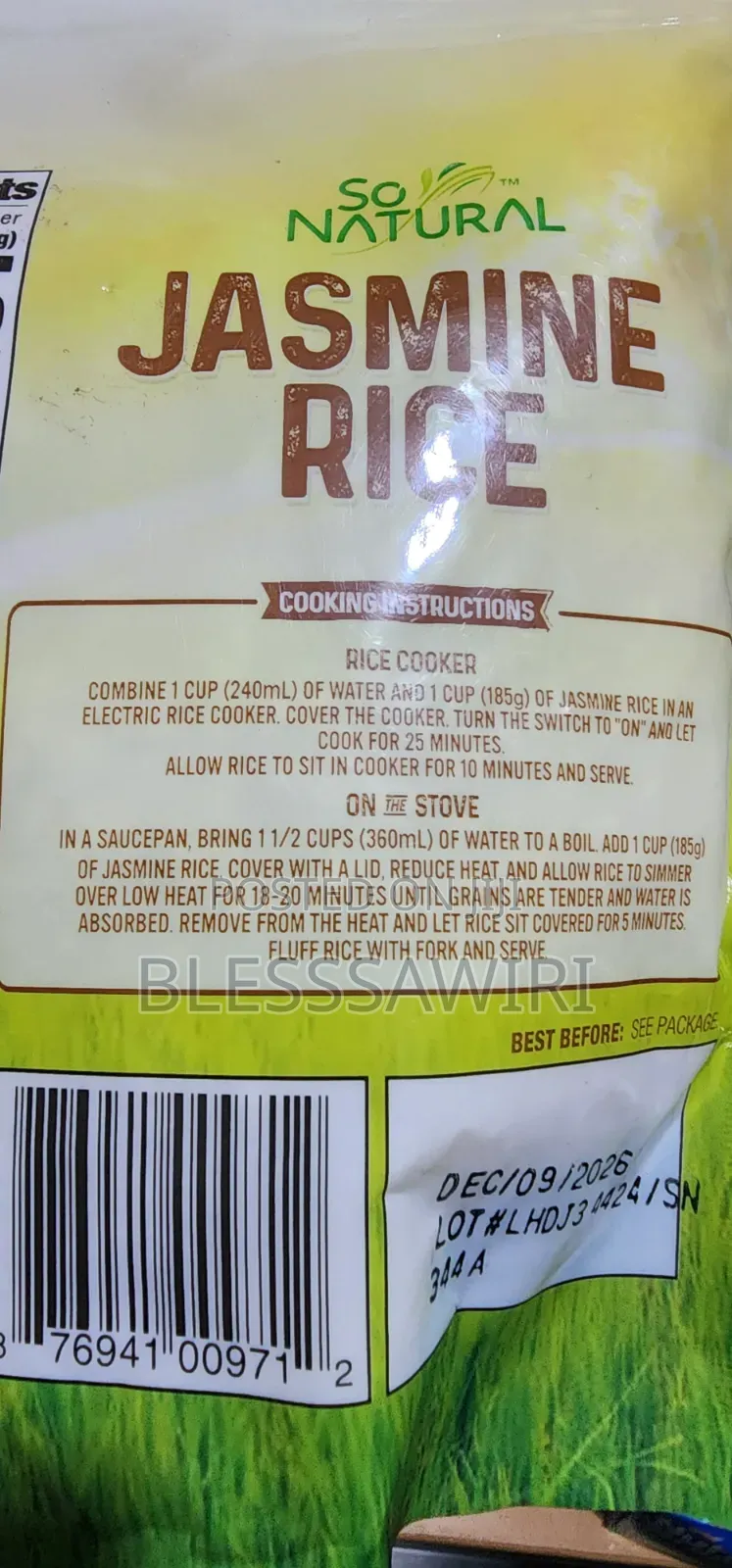 Jasmine Rice Gluten-Free and Non-Gmo