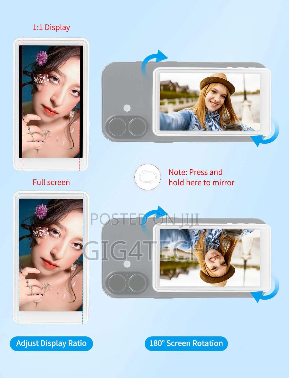 Feelworld Mc4 Selfie Monitor for iPhone/Android With Remote Audio