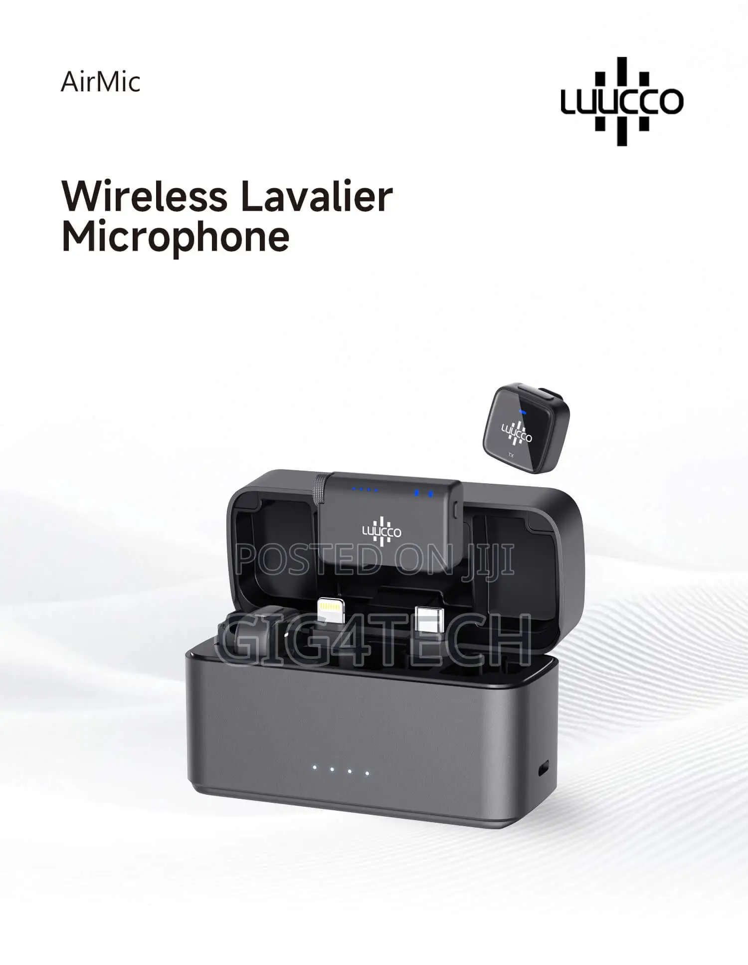 Luucco Airmic Lavalier Wireless Microphone for Camera and Smartphone