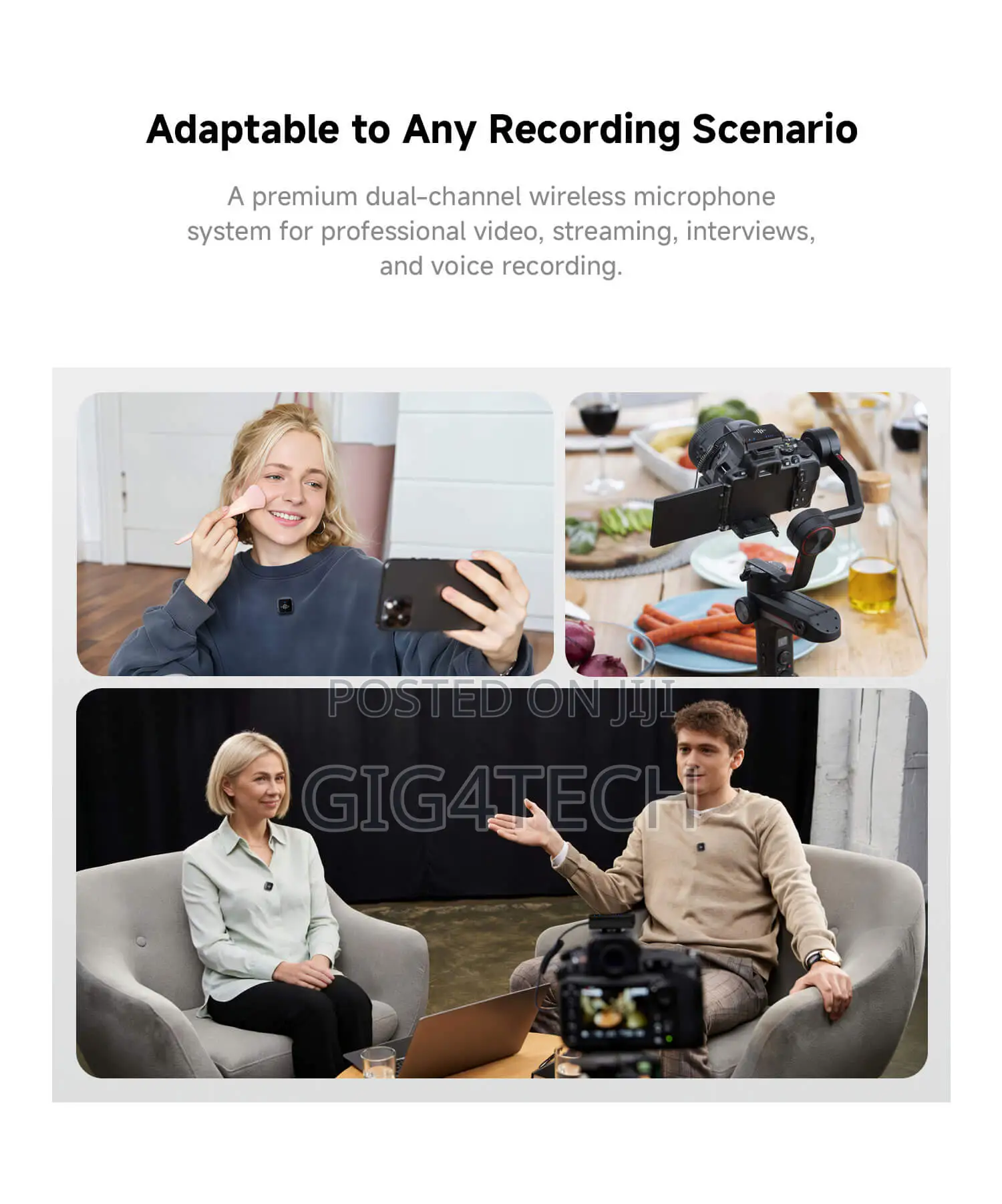 Luucco Airmic Lavalier Wireless Microphone for Camera and Smartphone