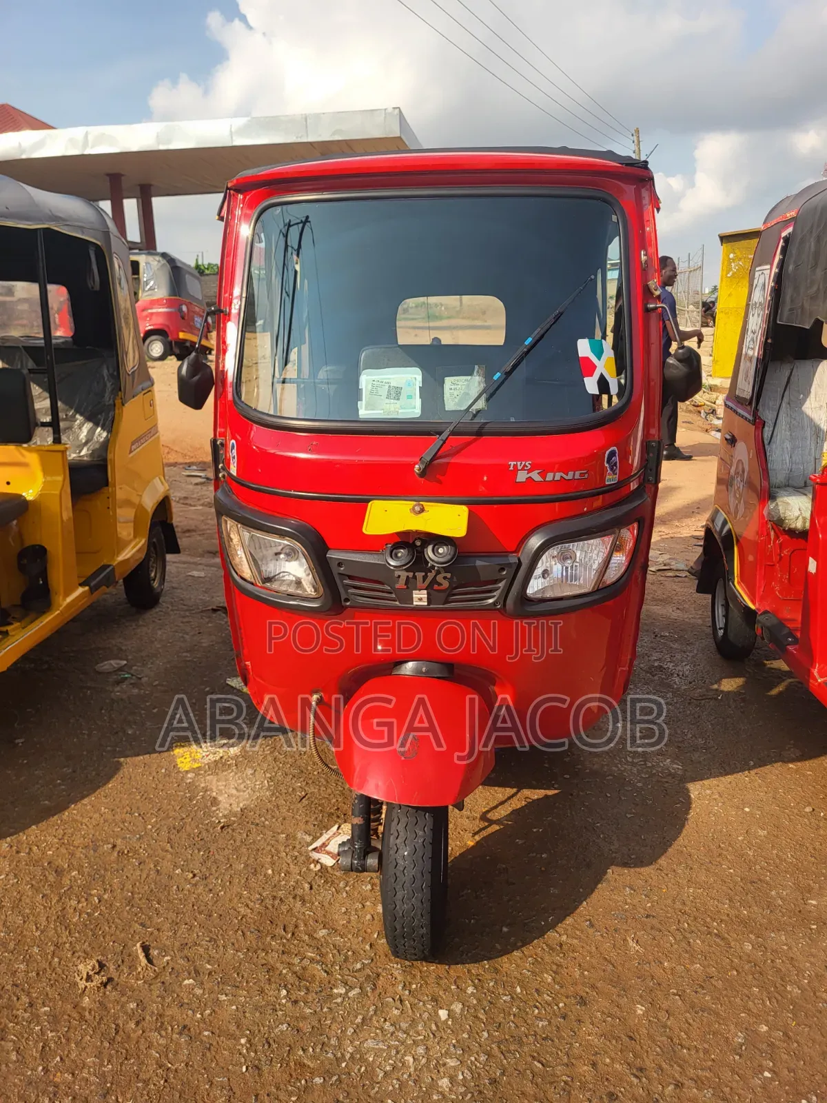 TVS King Deluxe Plus iTouch Start 2025 Red