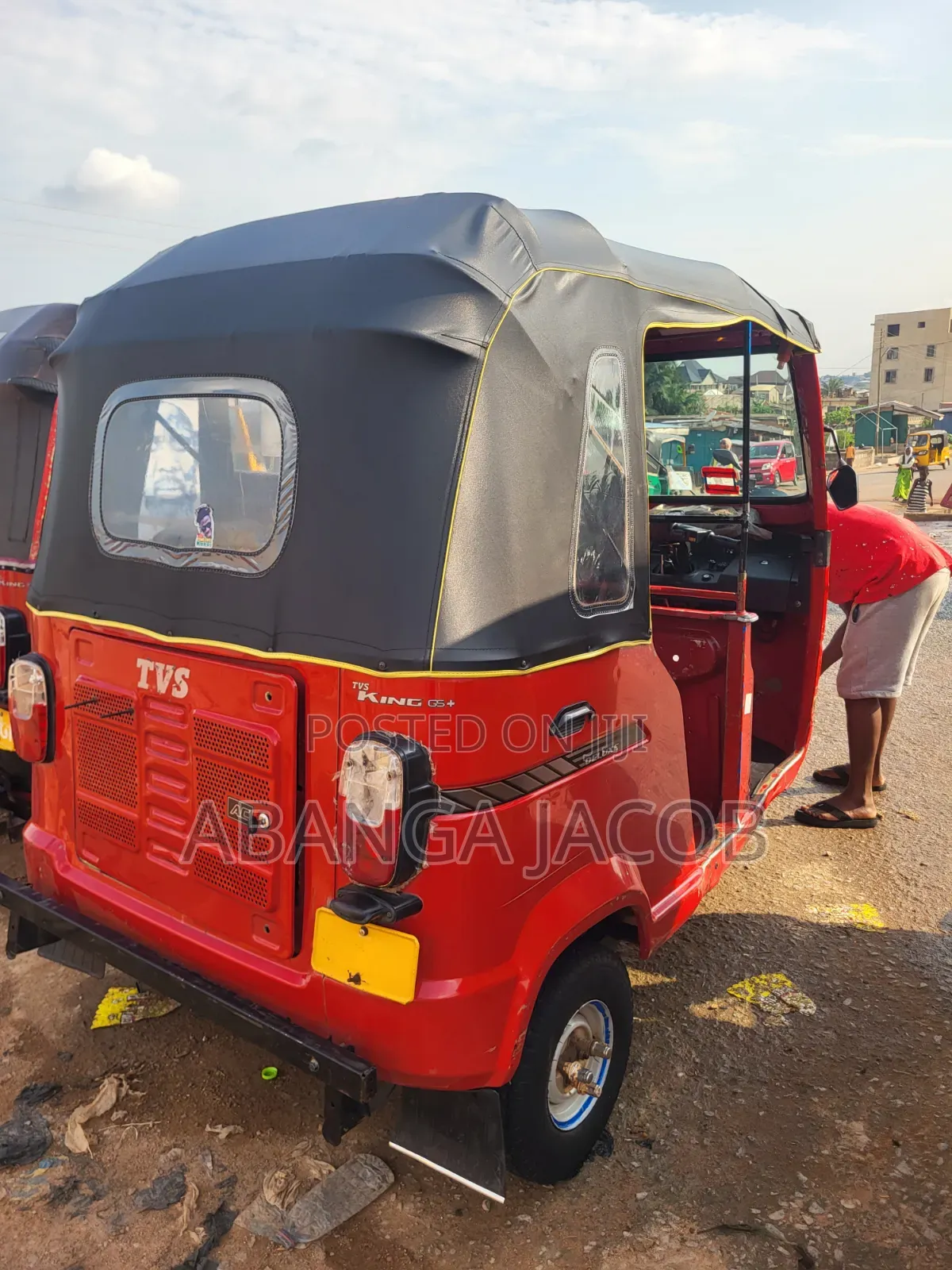 TVS King Deluxe Plus iTouch Start 2025 Red