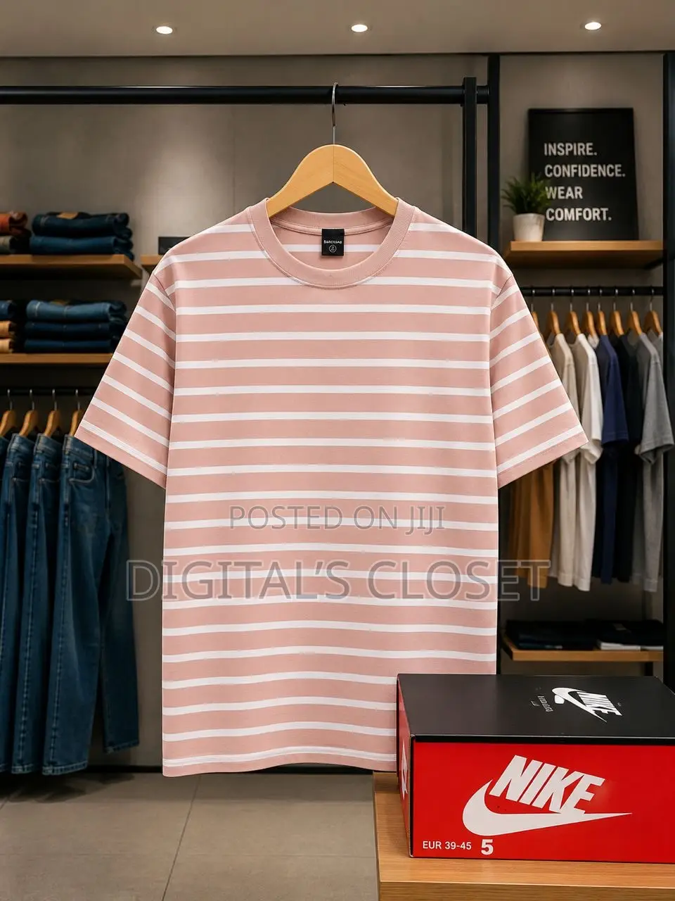 Stripped Round Necks in Sizes
