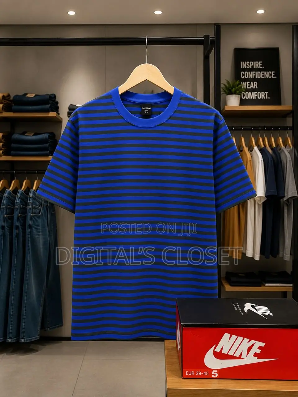 Stripped Round Necks in Sizes