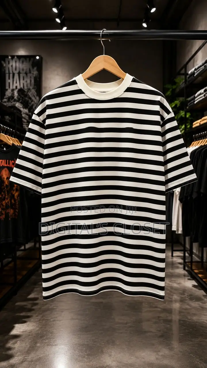 Stripped Round Necks in Sizes