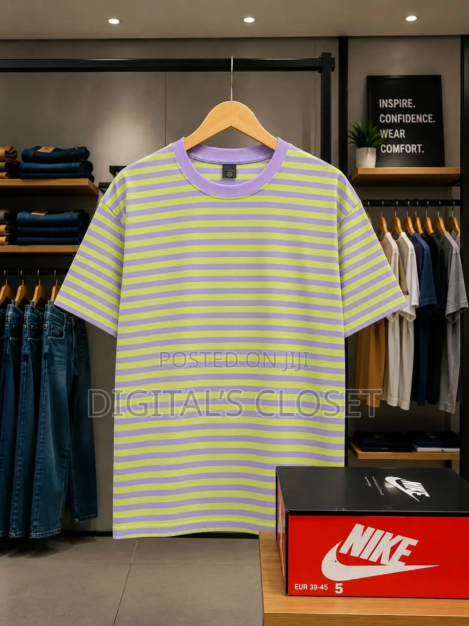 Stripped Round Necks in Sizes