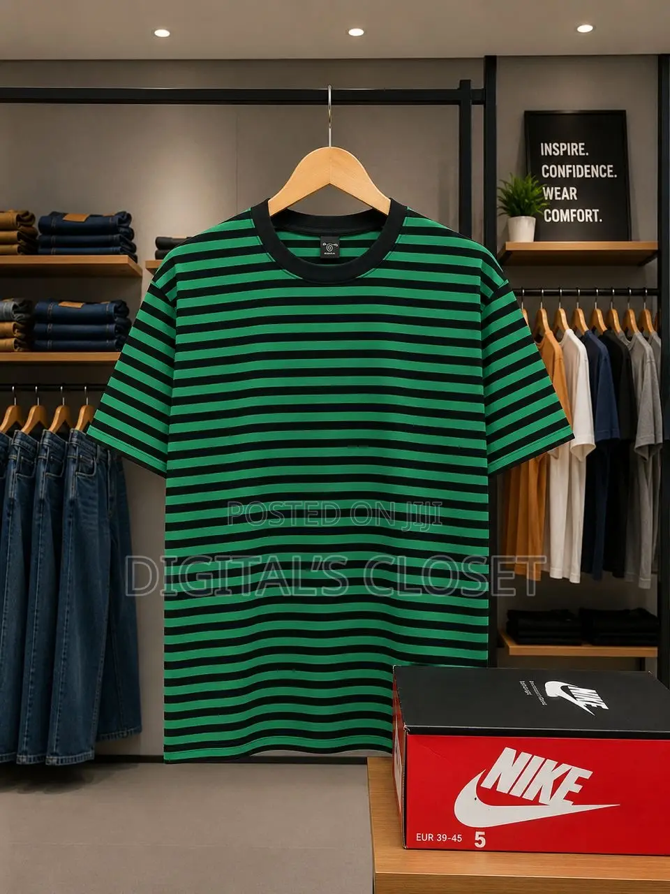 Stripped Round Necks in Sizes