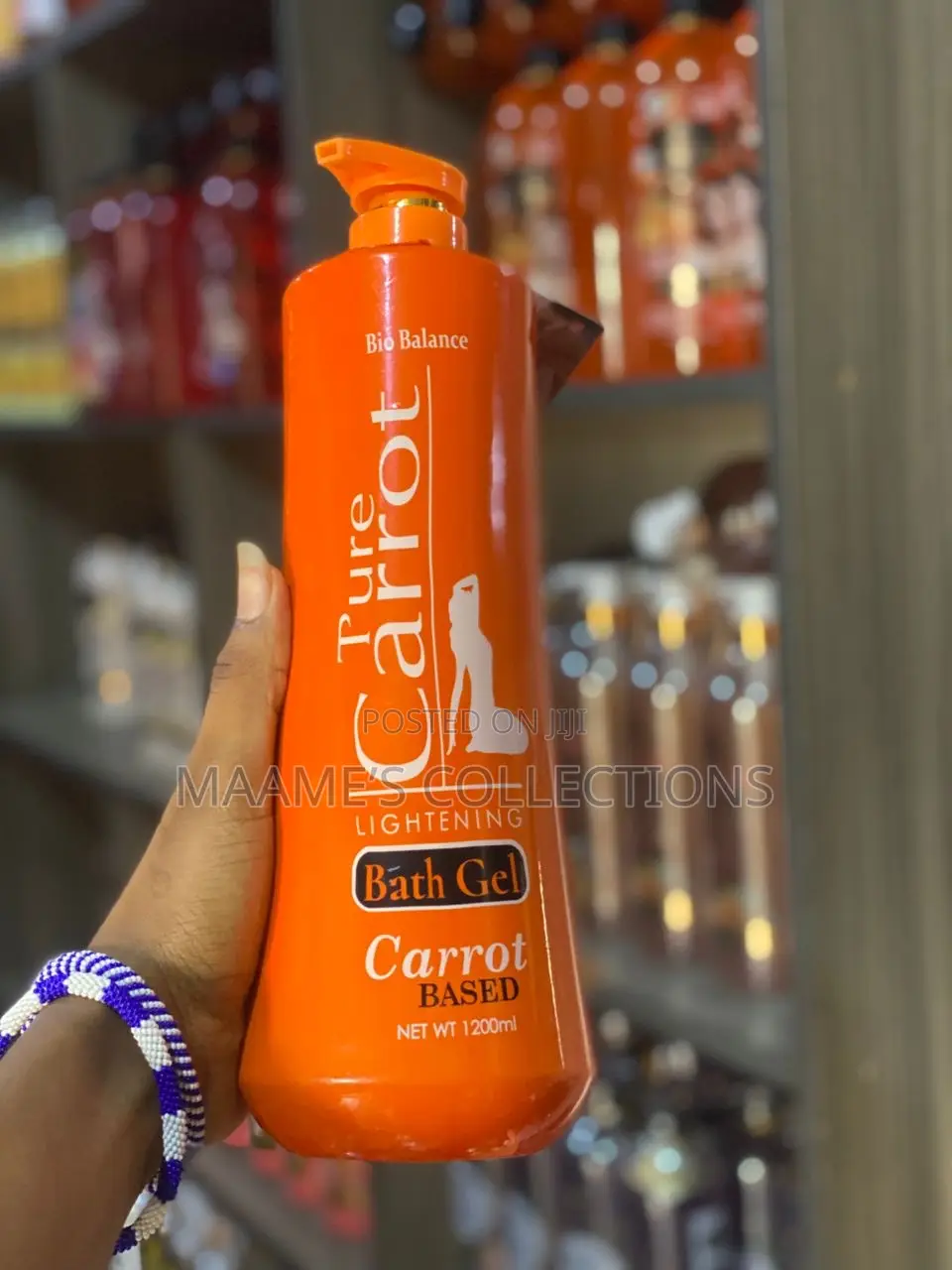 Pure Carrot Kojic Balance Whitening Shower Gel.