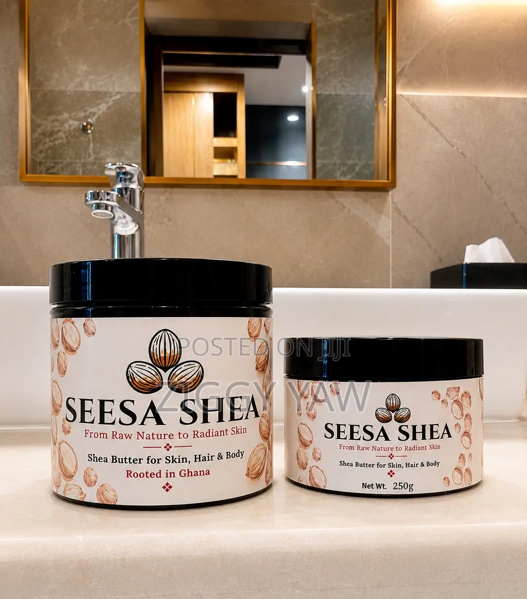 Pure Ghanaian Shea Butter for Skin, Hair Body - Sesa Shea