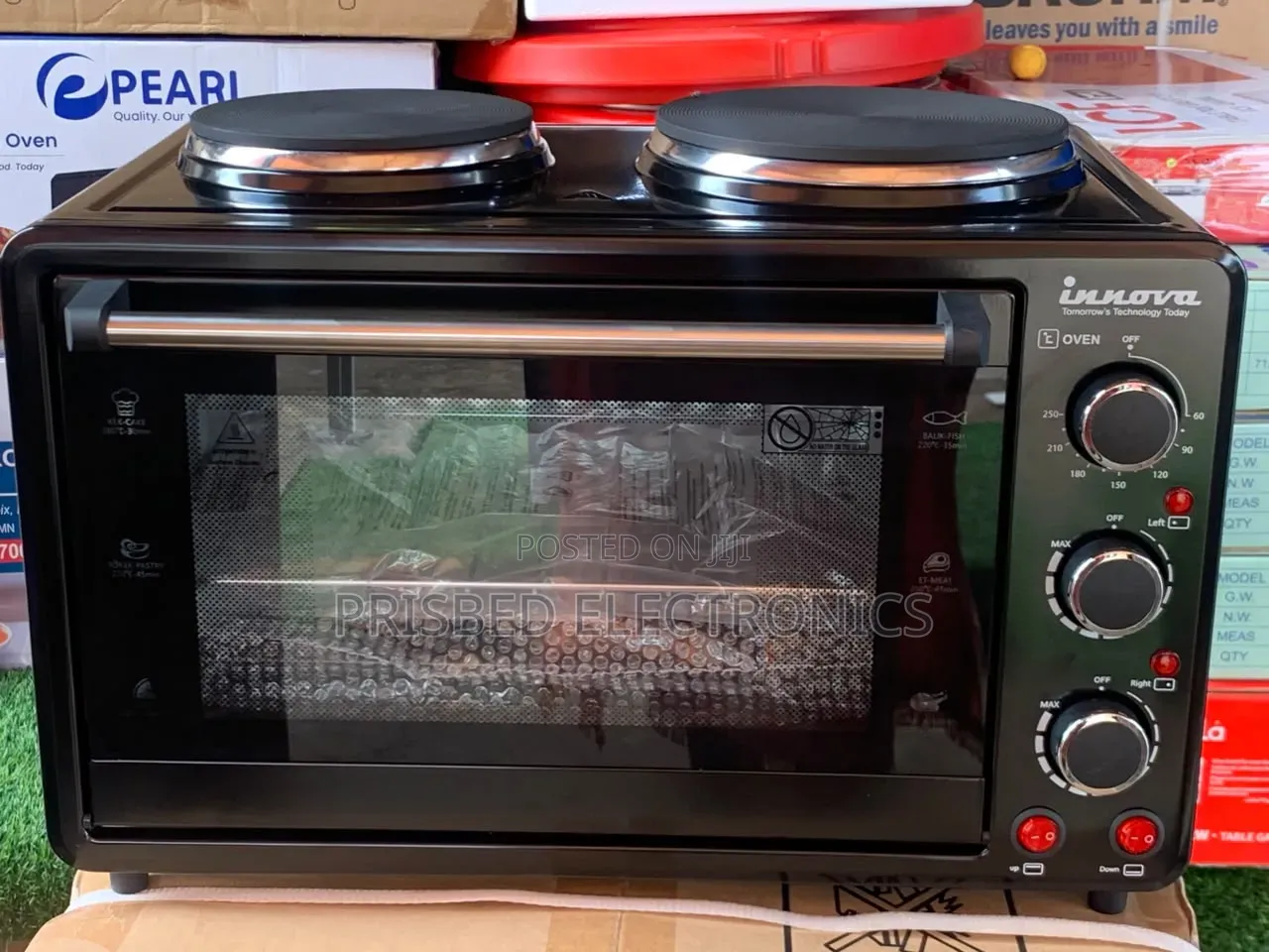Innova Durable Electric Oven With 2burner Hotplate 30 Litres