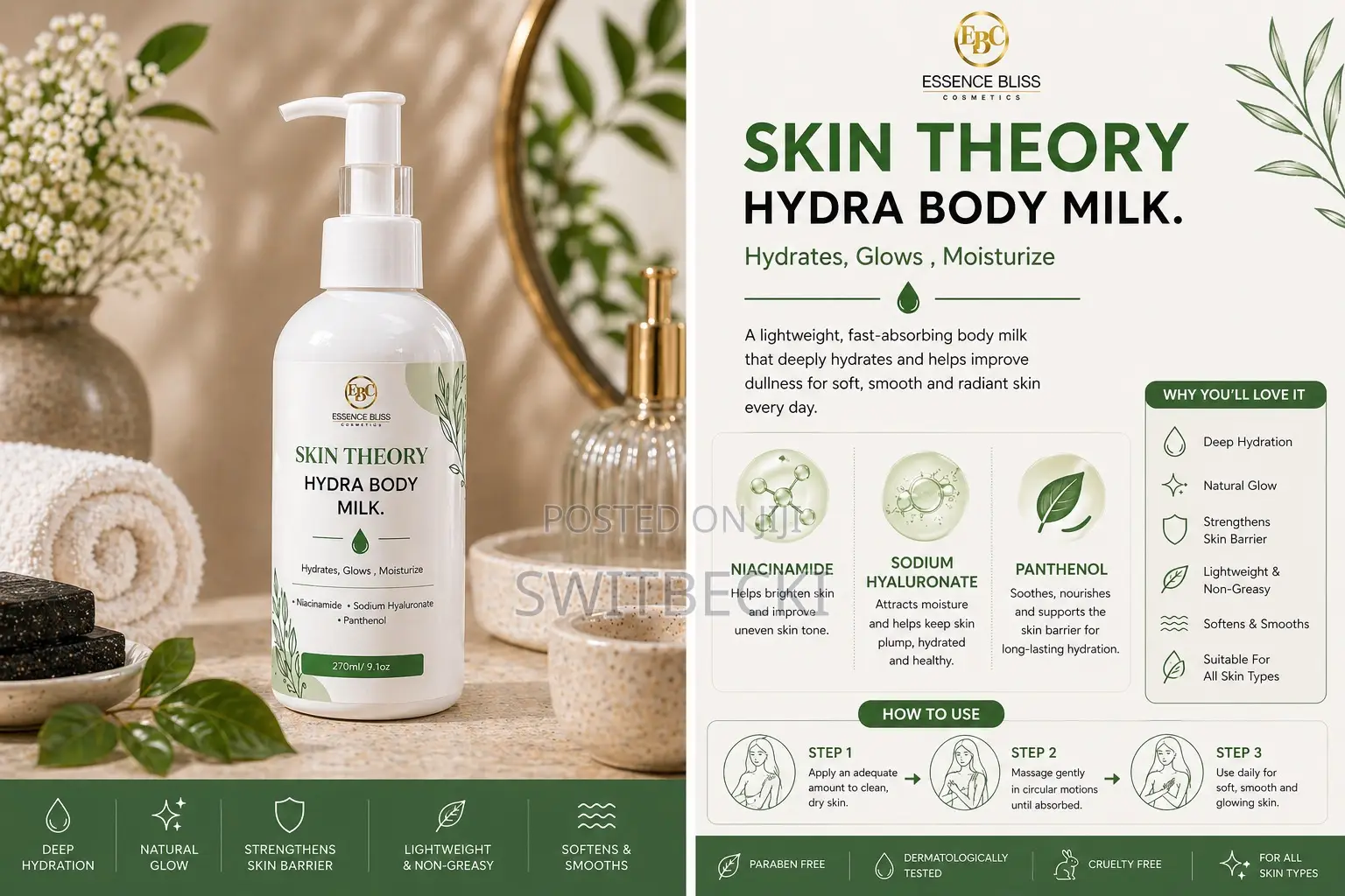 Skin Theory Hydra Body Milk Lotion