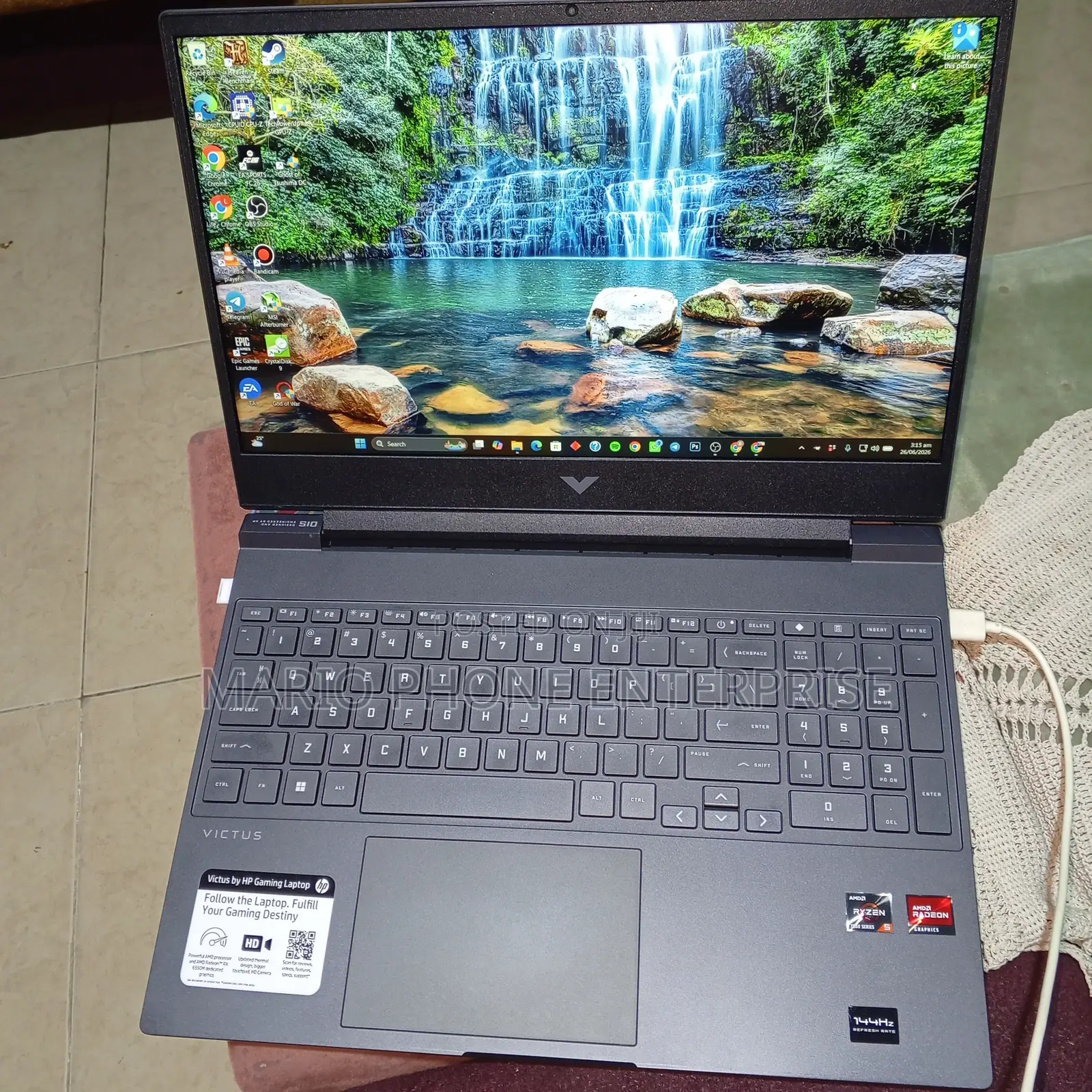 Laptop HP Victus 15 16GB AMD Ryzen 5 SSD 512GB