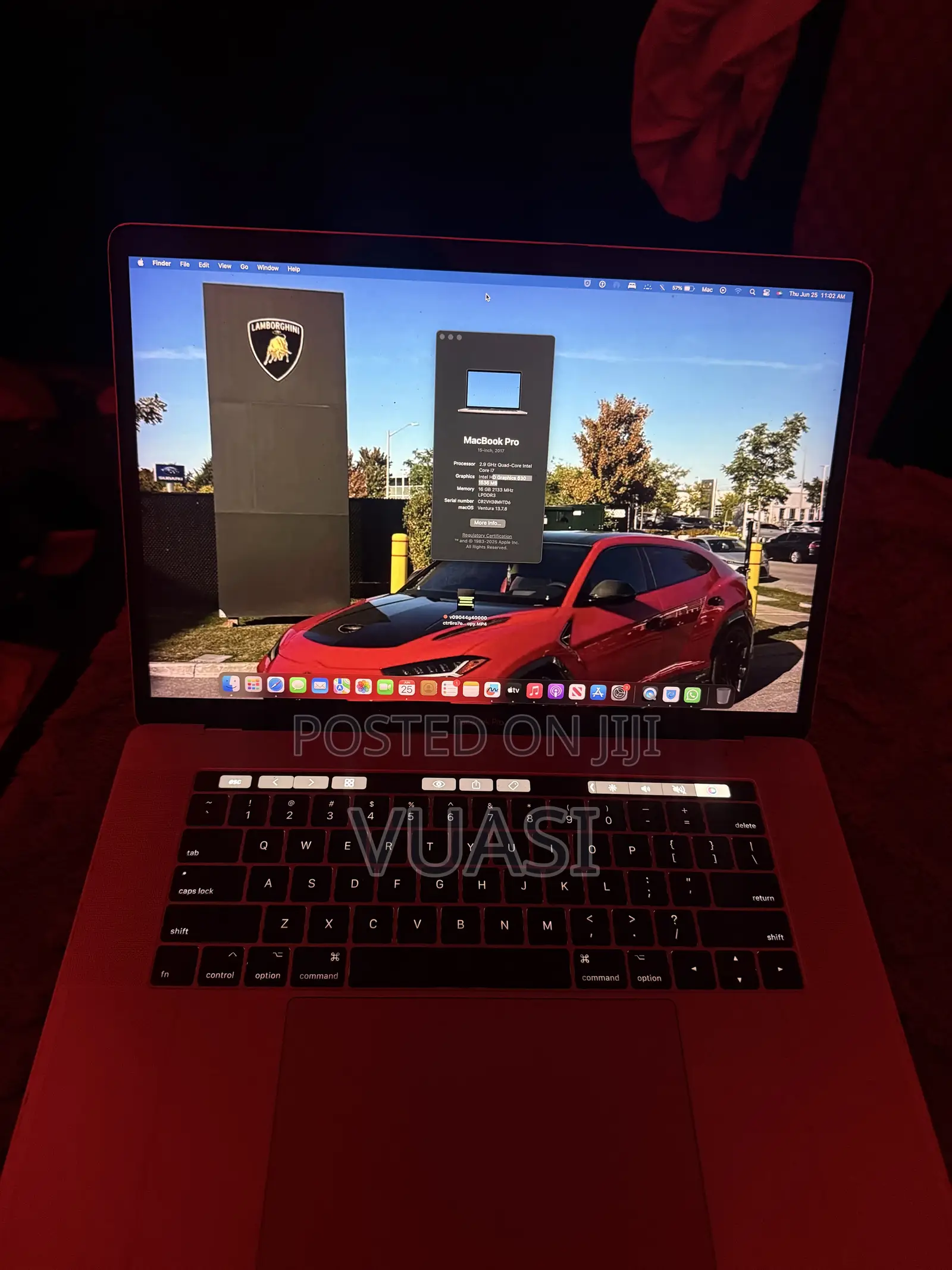 Laptop Apple MacBook Pro 2017 16GB Intel Core i7 SSHD+SSD 16 GB