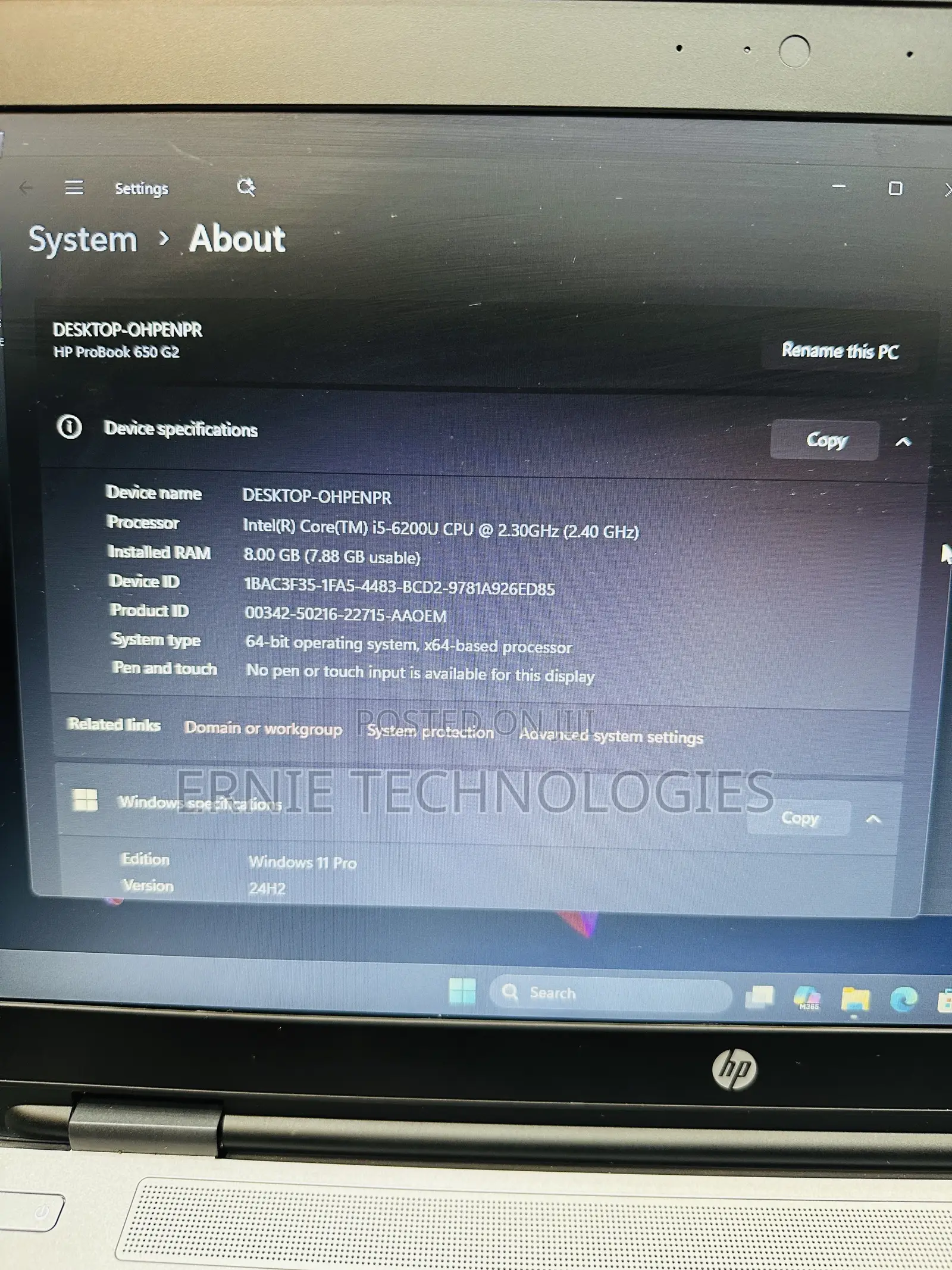 Laptop HP ProBook 650 G2 8GB Intel Core i5 HDD 320GB