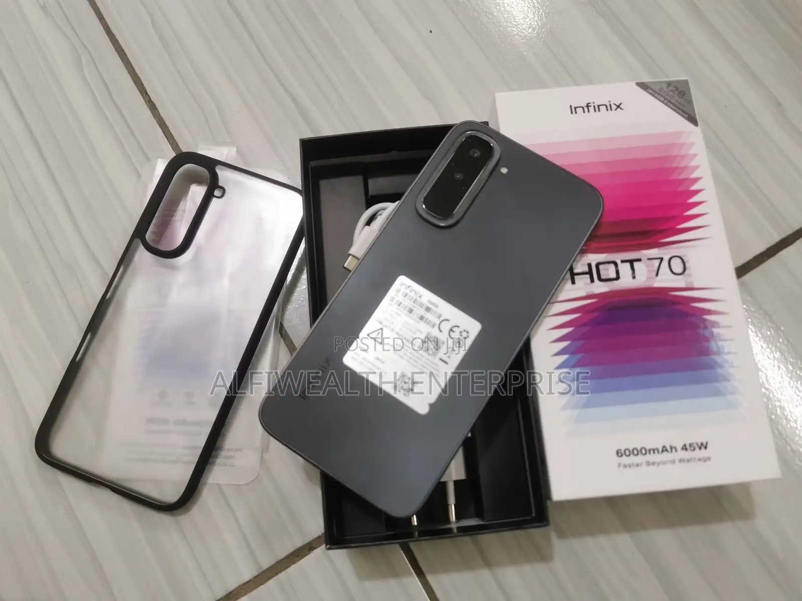 New Infinix Hot 70 128 GB Black