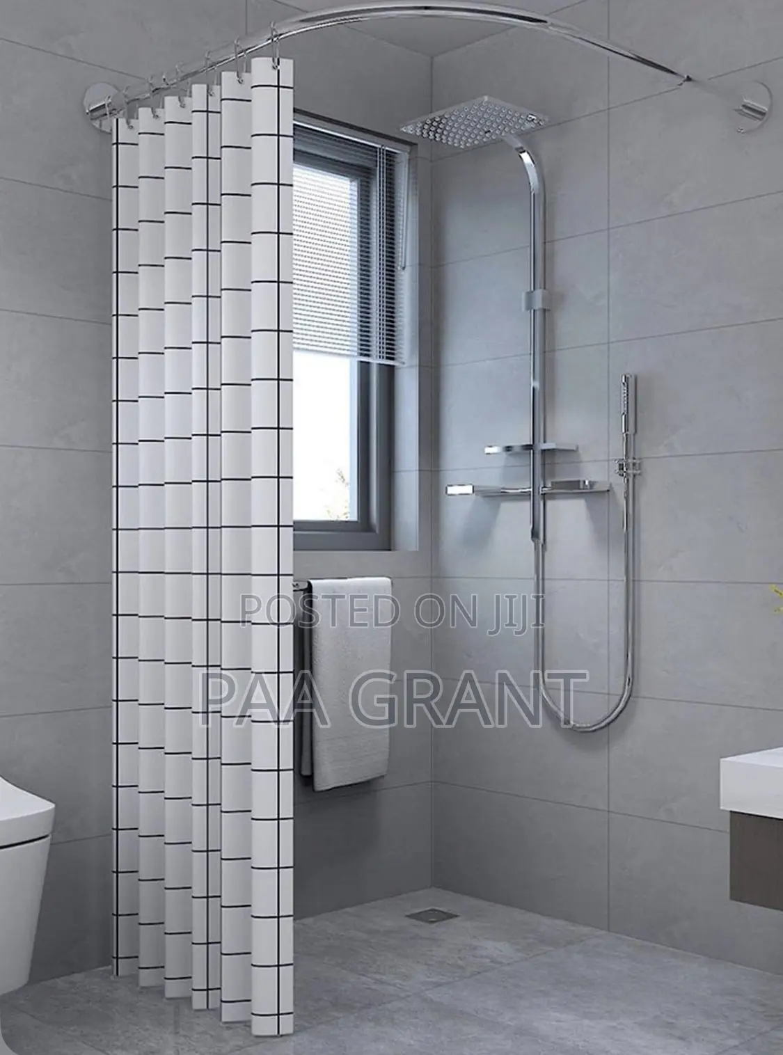 Original Reclining Extendable Shower Curtains Rods
