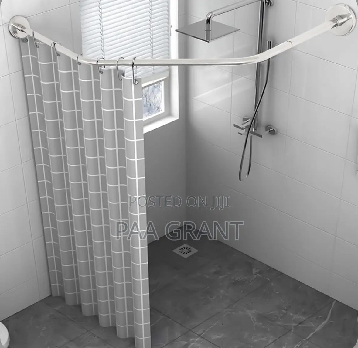 Strong Adjustable Reclining Shower Curtains Rods