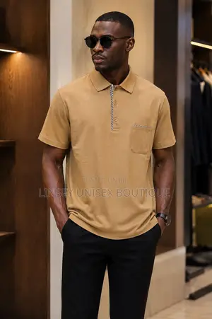 Men’S Khaki Polo Shirt | Smart Casual Short Sleeve Polo M-2xl