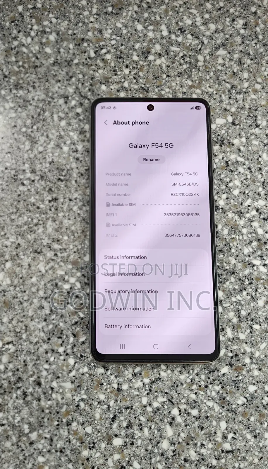 Samsung Galaxy F54 256 GB Rose Gold