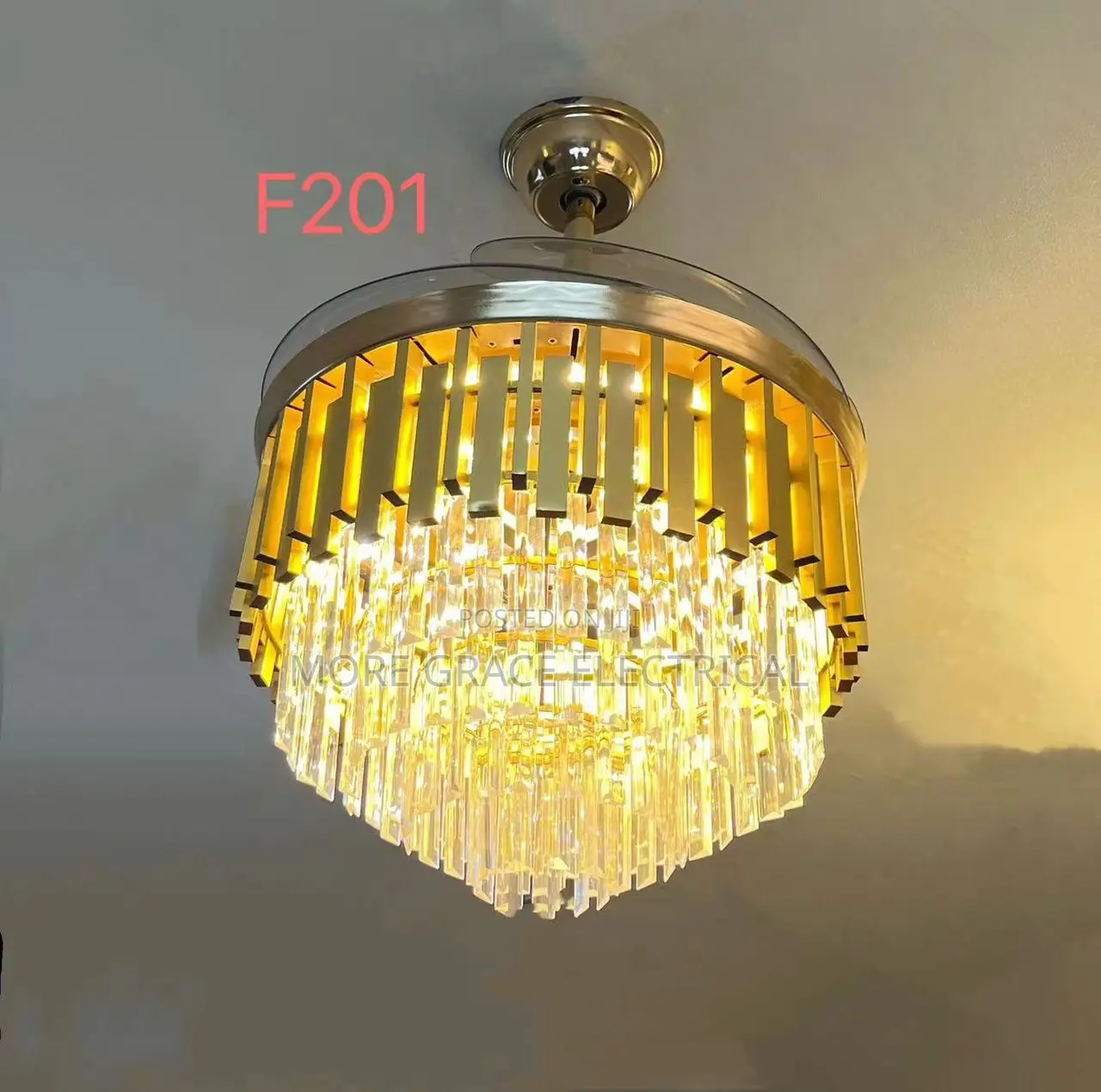 Chandelier Light With Fan