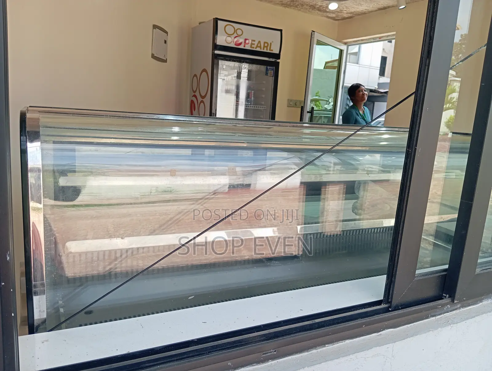 Slightly Used Large Commercial Glass Heated Display Case