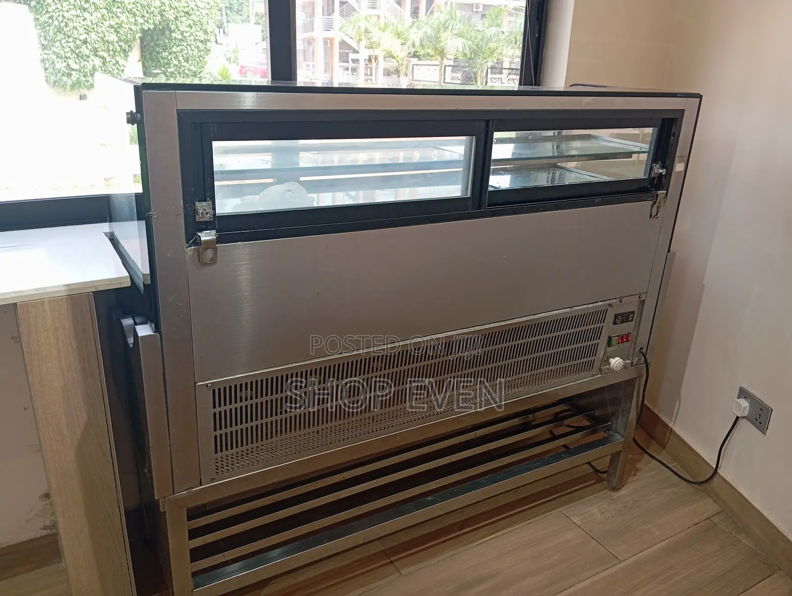 Slightly Used Large Commercial Glass Heated Display Case