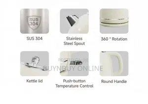 304 Stainless Retro Electric Thermal Kettle