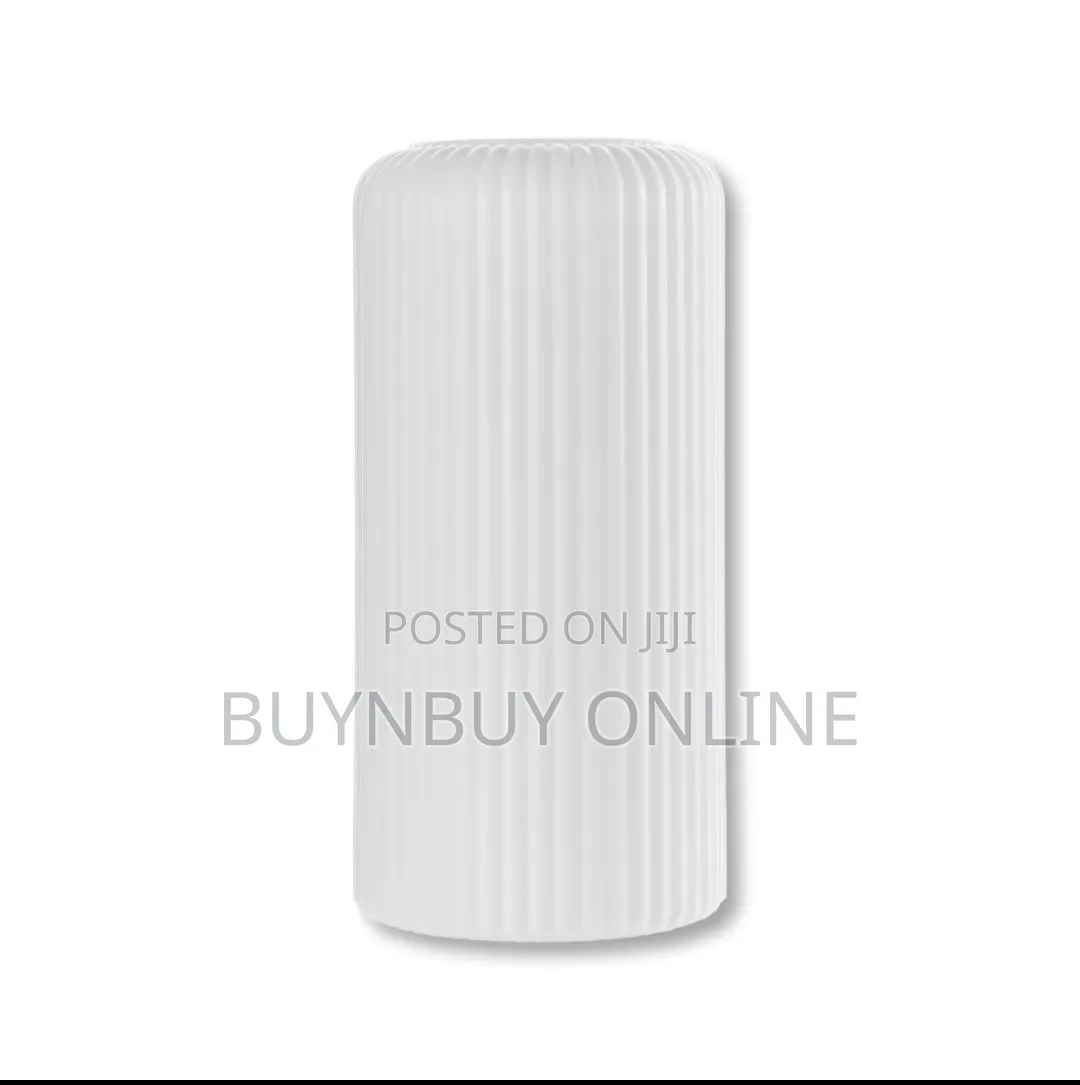 Plastic Flower Vase With Ceramic Texture Effect