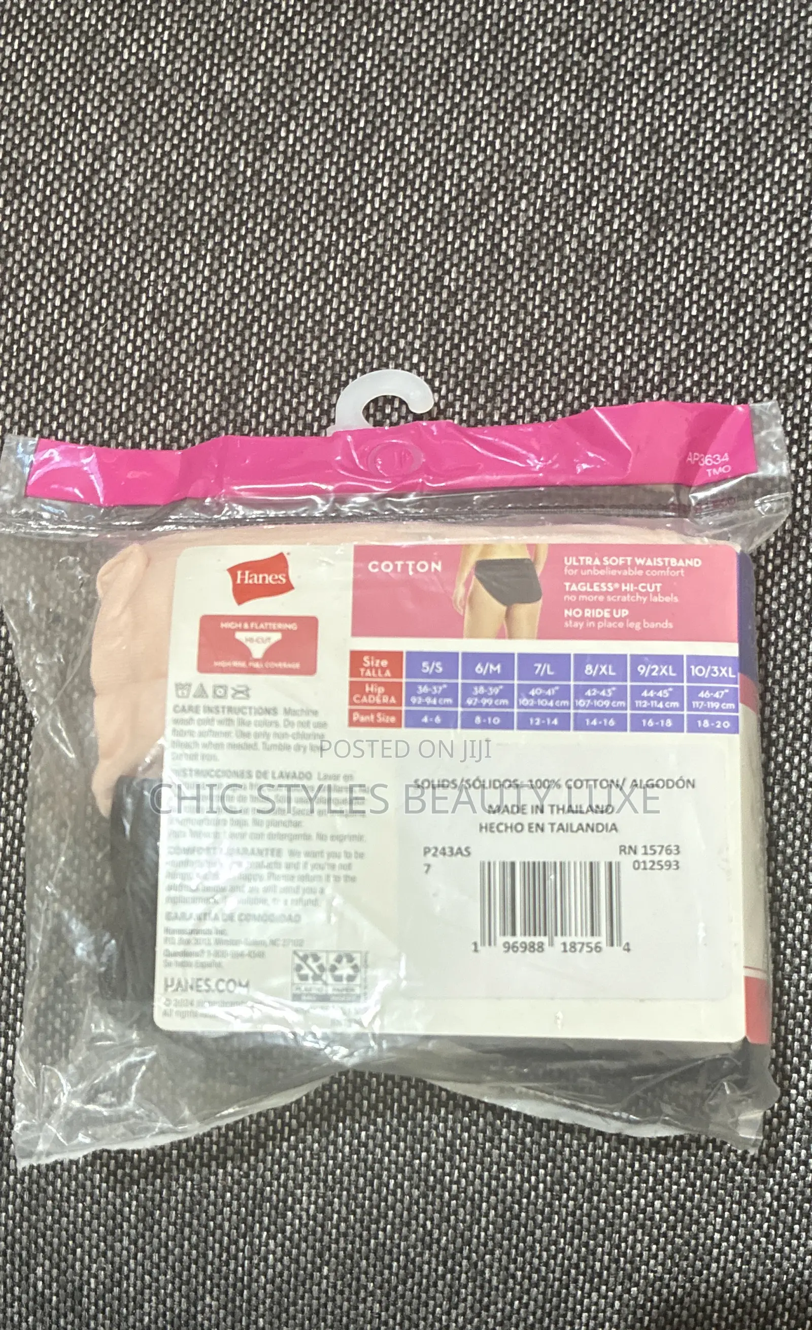 Hanes Cotton Hi Cuts