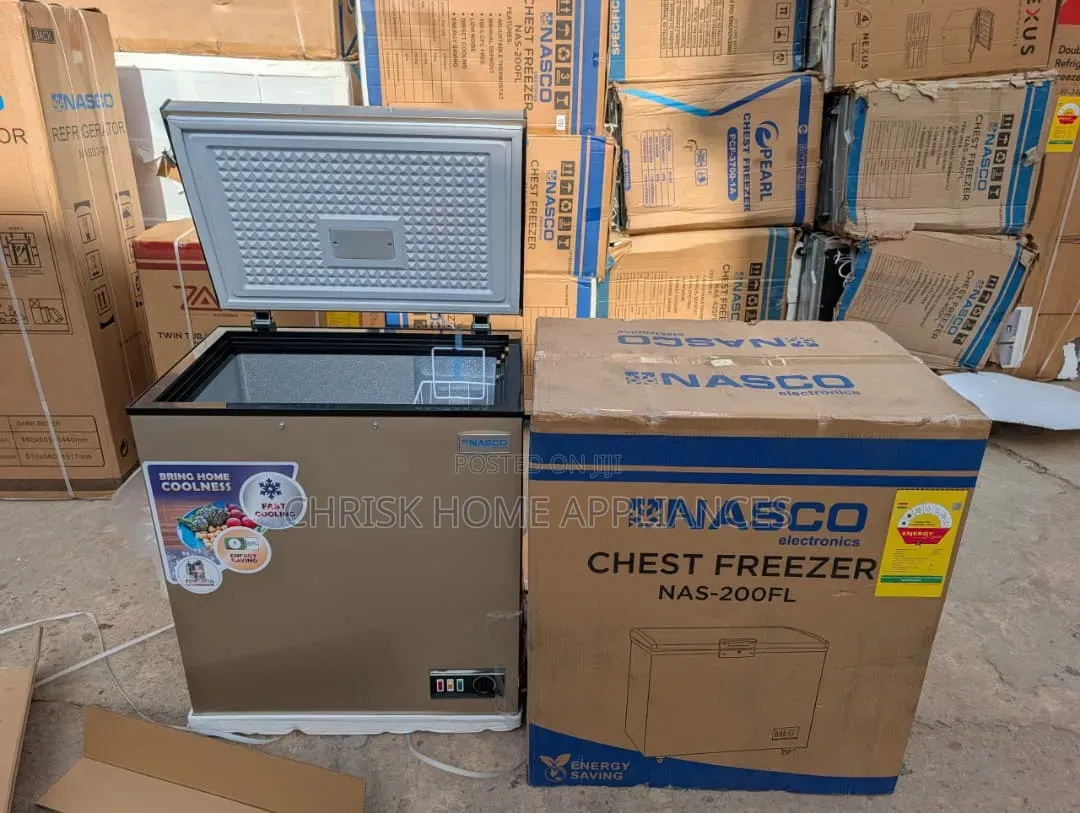 Nasco Nas-200fl Chest Freezer – 150 Litres | Energy Saving | Brand New