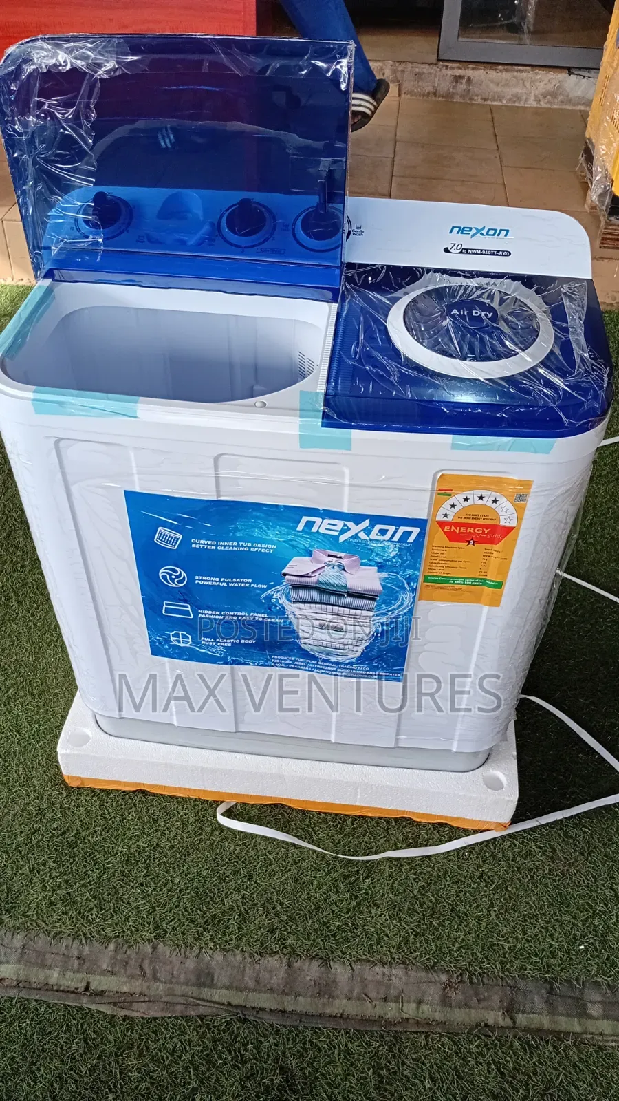 Energy-Saving Nexon 7kg Washing Machine 7kg Semi Automatic Twin Tub