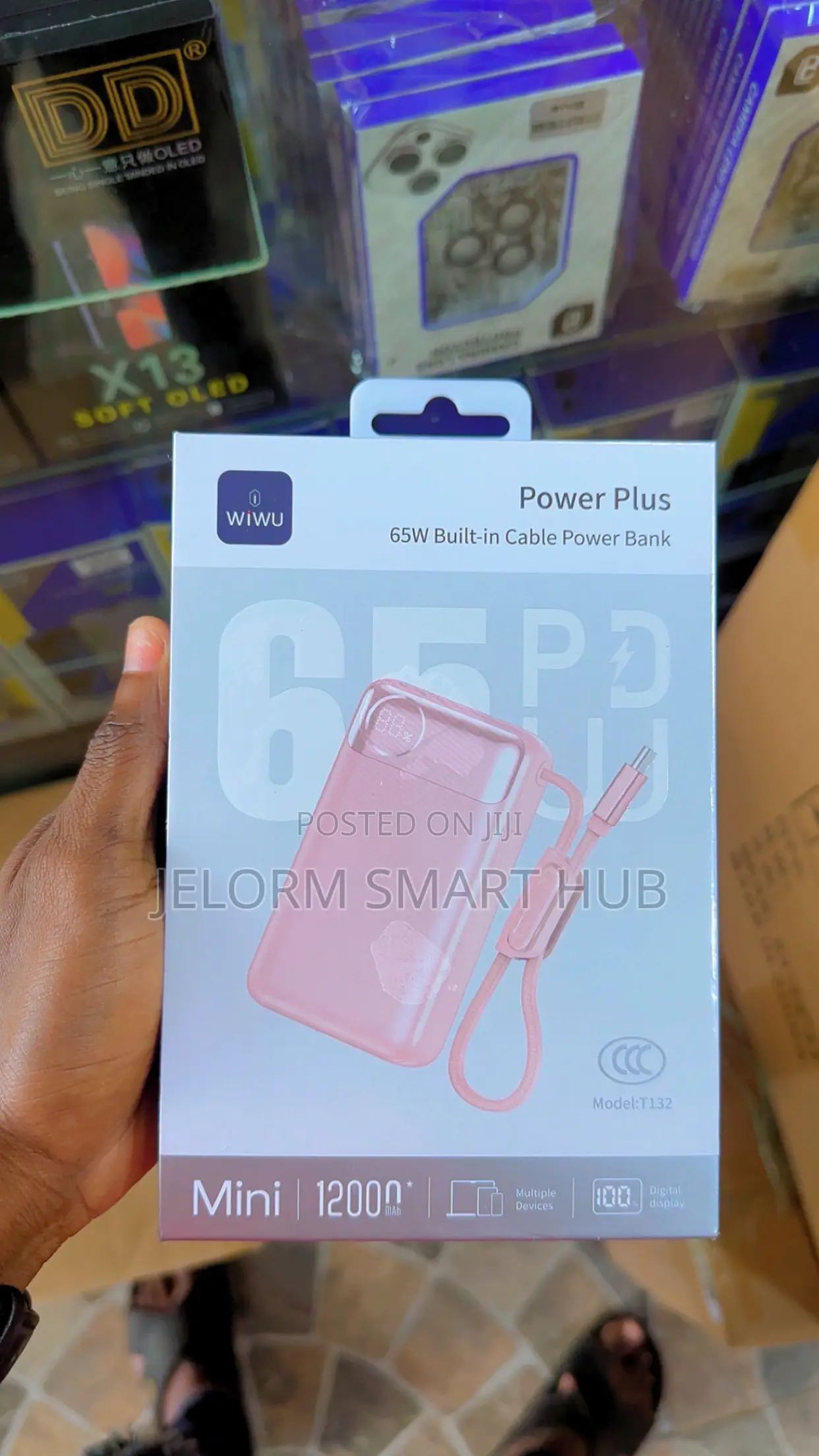 Power Plus 65w Built-in Cable Power Bank