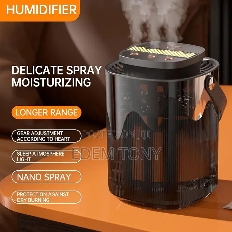 3-Liter Humidifier - Triple Spray Nozzles for Bedroom or Large Rooms