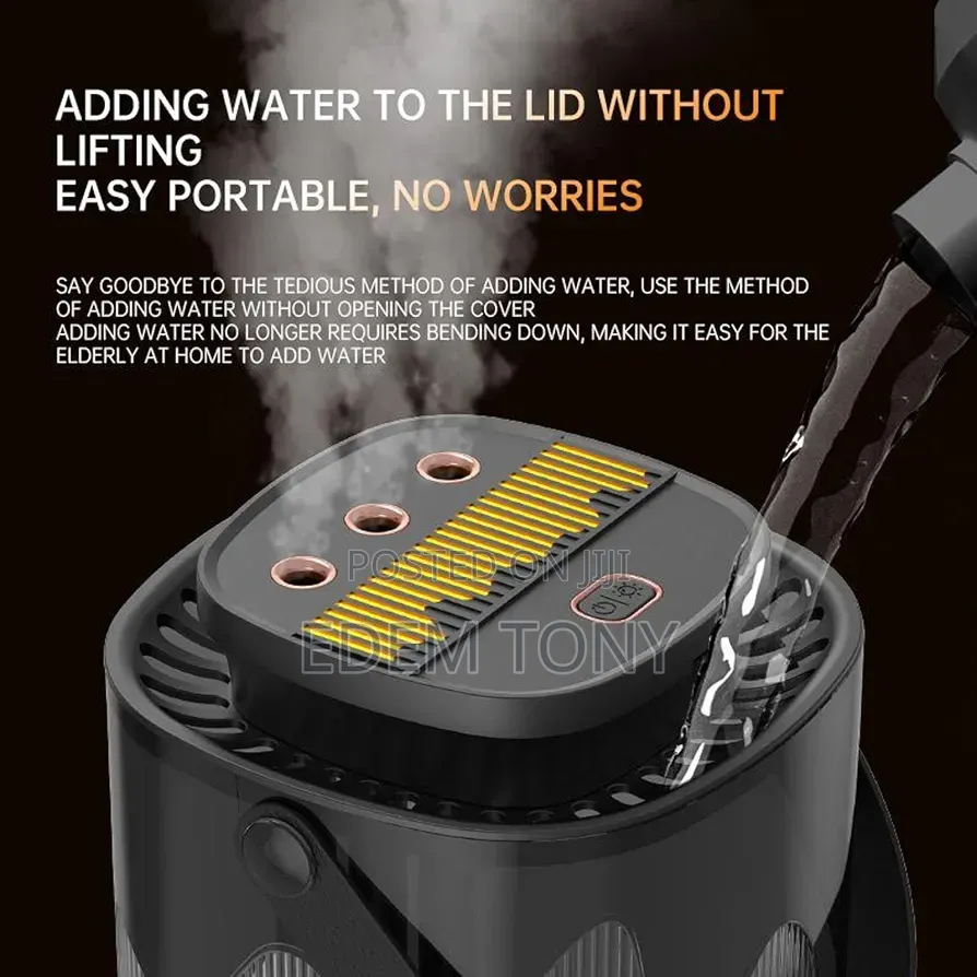 3-Liter Humidifier - Triple Spray Nozzles for Bedroom or Large Rooms