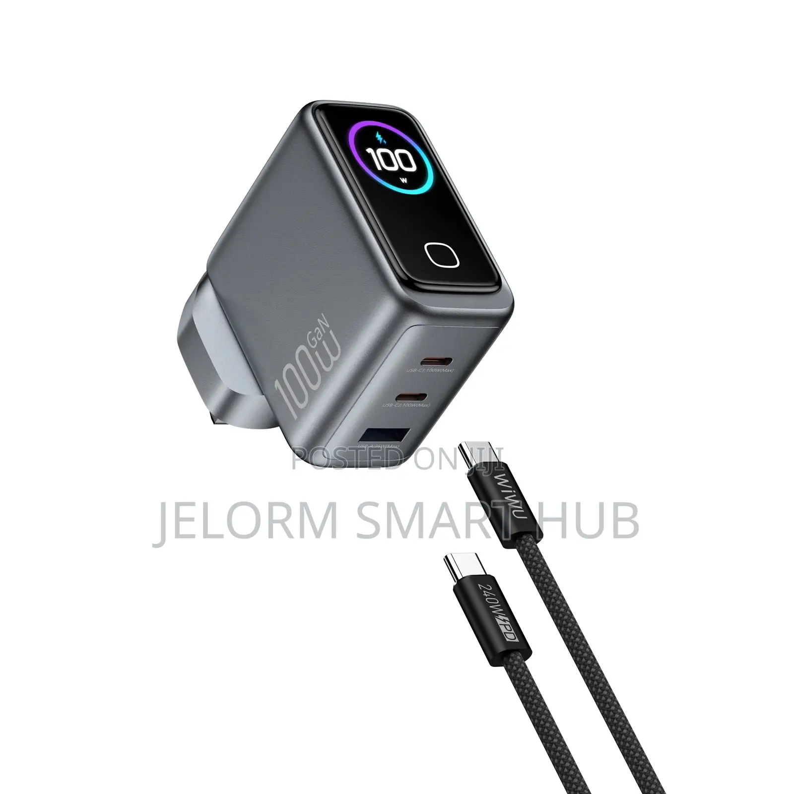 Wiwu Voyager 100w Pd/Qc Gan Charger Combo