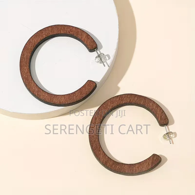 Wooden Earrings, Drop African Earrings, Lightweight Bohemian Style.
