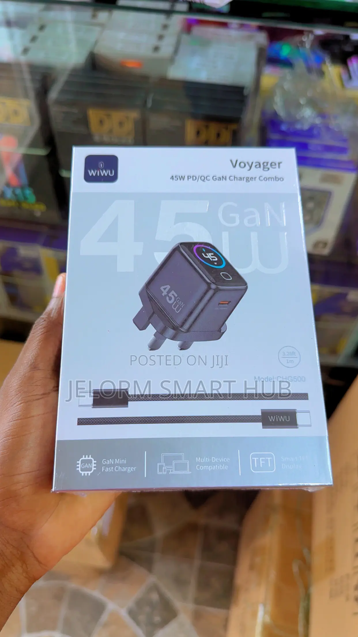 Wiwu Voyager 45w Pd/Qc Gan Charger Combo (