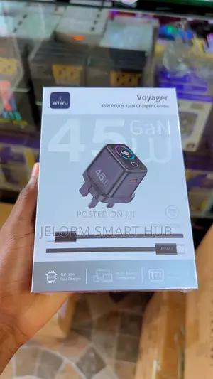 Wiwu Voyager 45w Pd/Qc Gan Charger Combo (