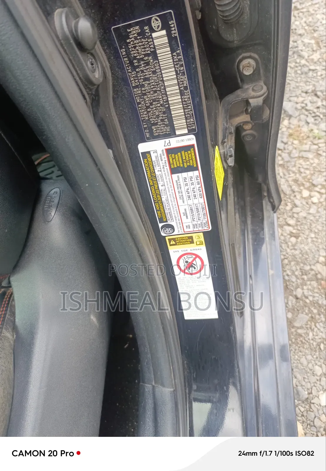 Toyota Camry SE 4dr Sedan (2.5L 4cyl 6A) 2015 Black