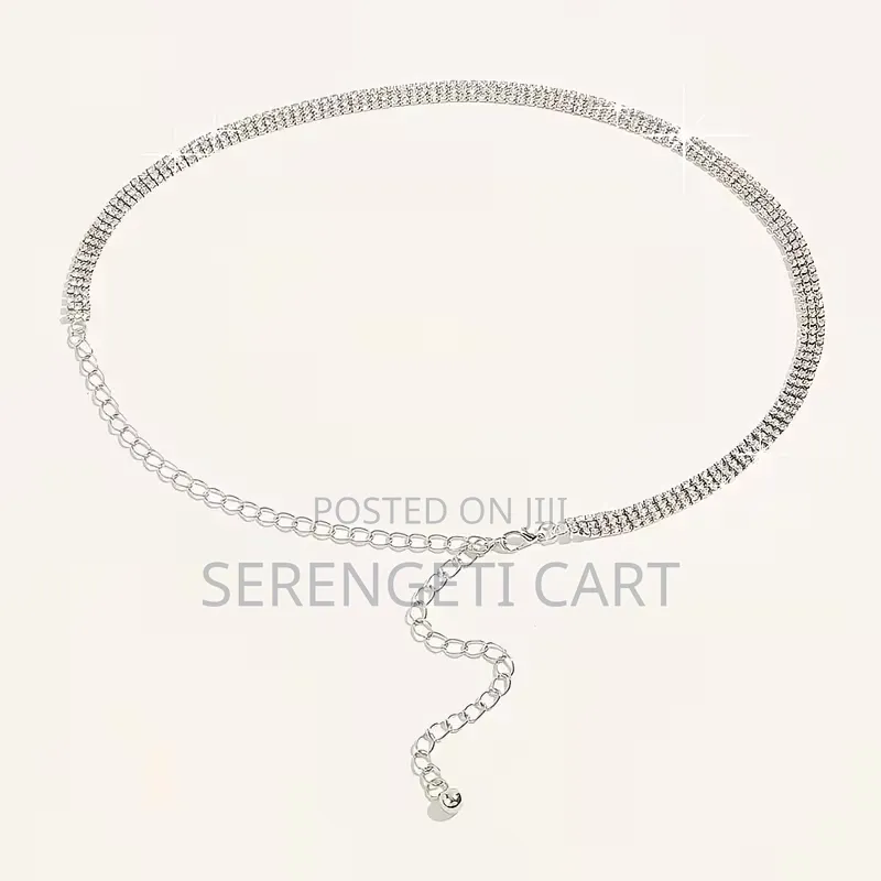 Women's Chain Belt, Rhinestone Inspired, Stylish
