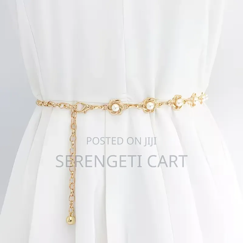 Women's Chain Belt, Rhinestone Inspired, Stylish