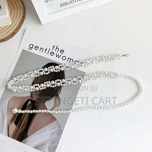 Women's Pearl Belt, Silver Gold