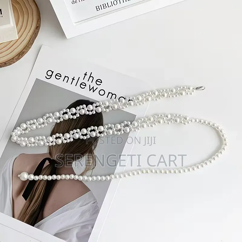 Women's Pearl Belt, Silver Gold